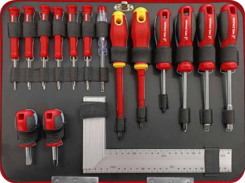 WALIZKA NARZĘDZIOWA, SKRZYNKA Z WYPOSAŻENIEM HOLZMANN WZK167PRO - 167 ELEMENTÓW