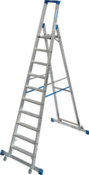 DRABINA WOLNOSTOJĄCA SKŁADANA JEZDNA, ZE STABILIZATORAMI KRAUSE STABILO 10 STOPNIOWA (WYS. ROBOCZA 4,35 M)