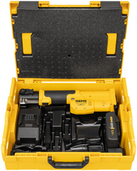 REMS MINI-PRESS S 22 V ACC AKUMULATOROWA PRASA PROMIENIOWA Z WYMUSZONYM POWROTEM BASIC-PACK (Z AKUMULATOREM I ŁADOWARKĄ) 10-40 MM, 3/8 - 1 1/4 "