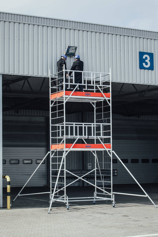 RUSZTOWANIE JEZDNE O POSZERZONEJ KONSTRUKCJI KRAUSE MONTO PROTEC XXL 2,00 M x 1,20 M (WYS. ROBOCZA 6,3 M)