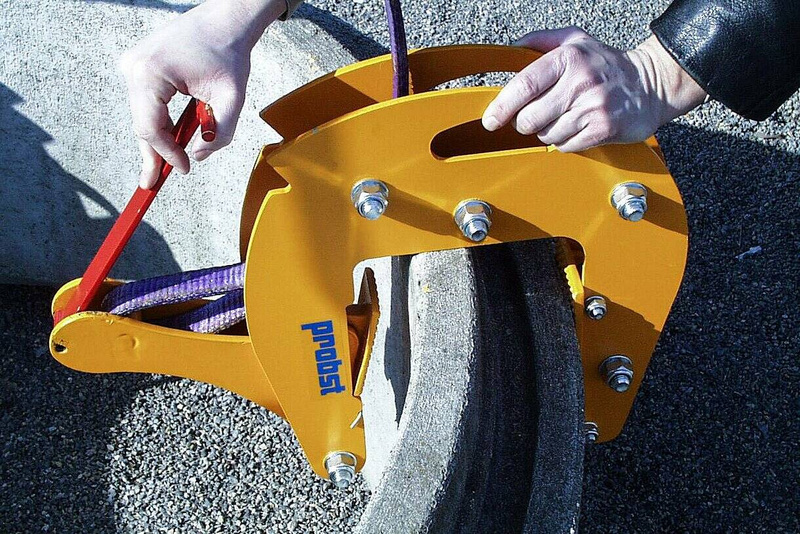 ZAWIESZANY CHWYTAK DO KRĘGÓW I STOŻKÓW BETONOWYCH PROBST SRG-UNI-3