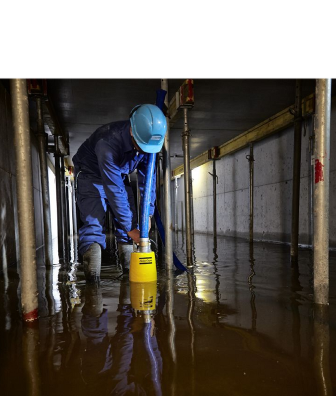 POMPA ZATAPIALNA WODY BRUDNEJ ATLAS COPCO WEDA D 04 BN