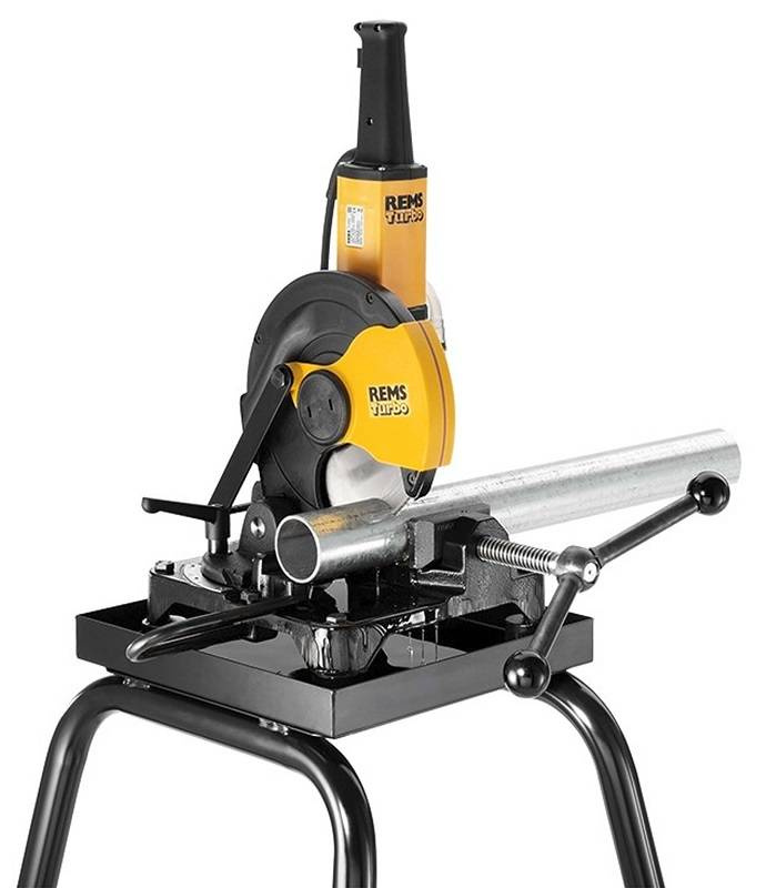 ELEKTRYCZNA PILARKA TARCZOWA DO RUR REMS TURBO K PODSTAWA + TARCZA
