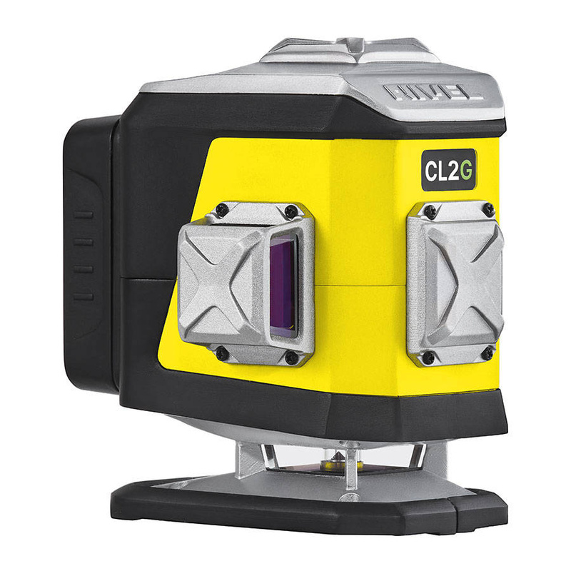 ZIELONY MULTILASER KRZYŻOWY NIVEL SYSTEM CL2G (2x360°) BLUETOOTH + SKRĘCANA TYCZKA ROZPOROWA LP-36