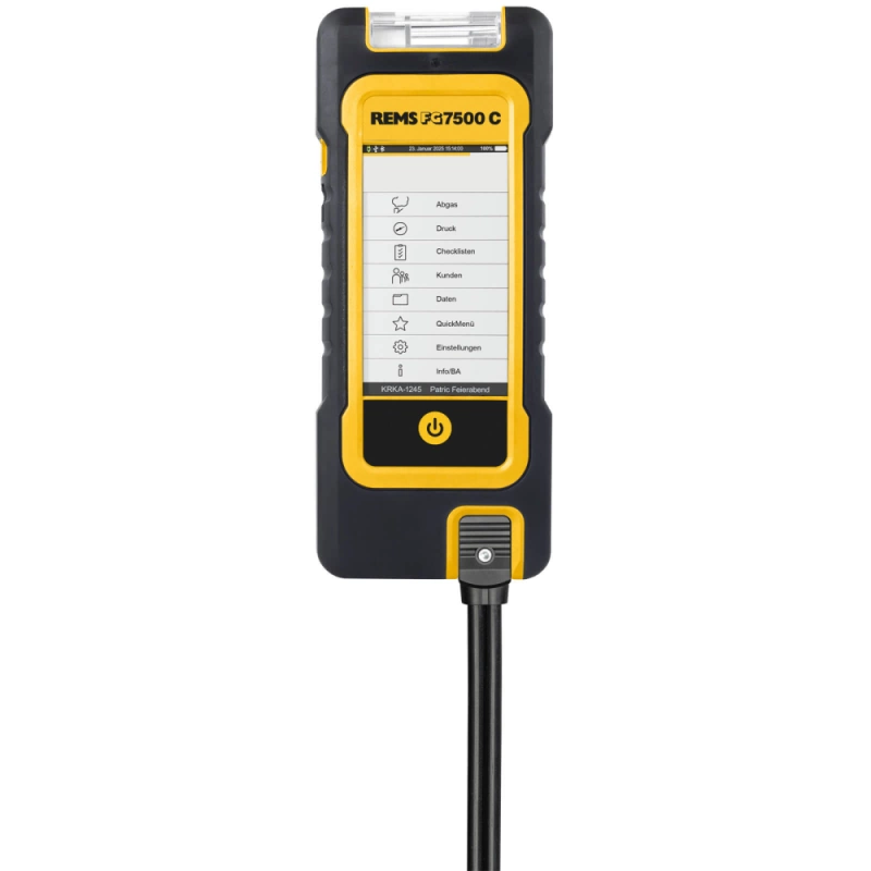 REMS FG7500 C ELEKTRYCZNE URZĄDZENIE DO POMIARÓW SPALIN WYMAGANYCH PRZEPISAMI