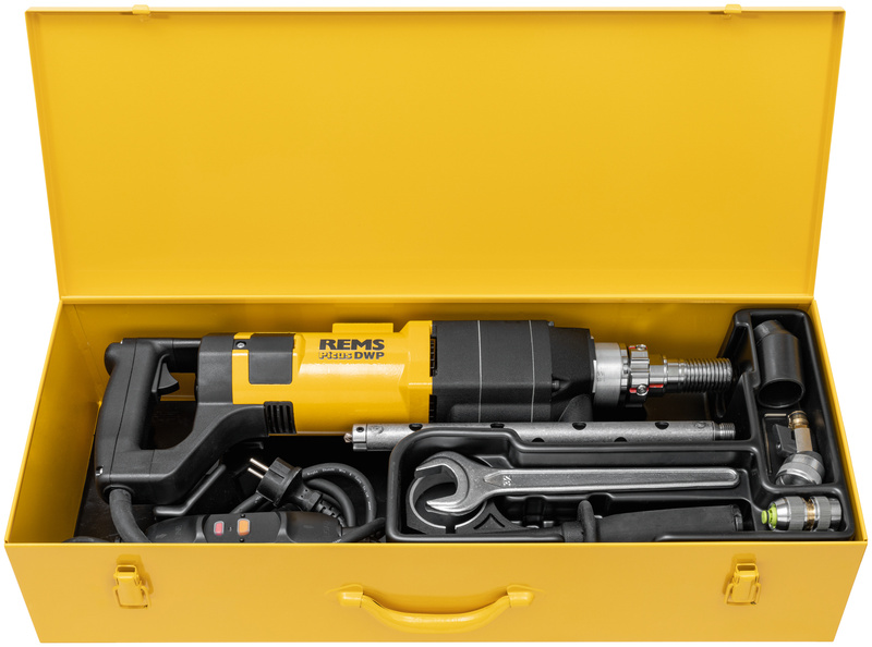 ELEKTRYCZNA WIERTNICA RDZENIOWA REMS PICUS DWP SET TITAN W ZESTAWIE ZE STOJAKIEM I NARZĘDZIAMI
