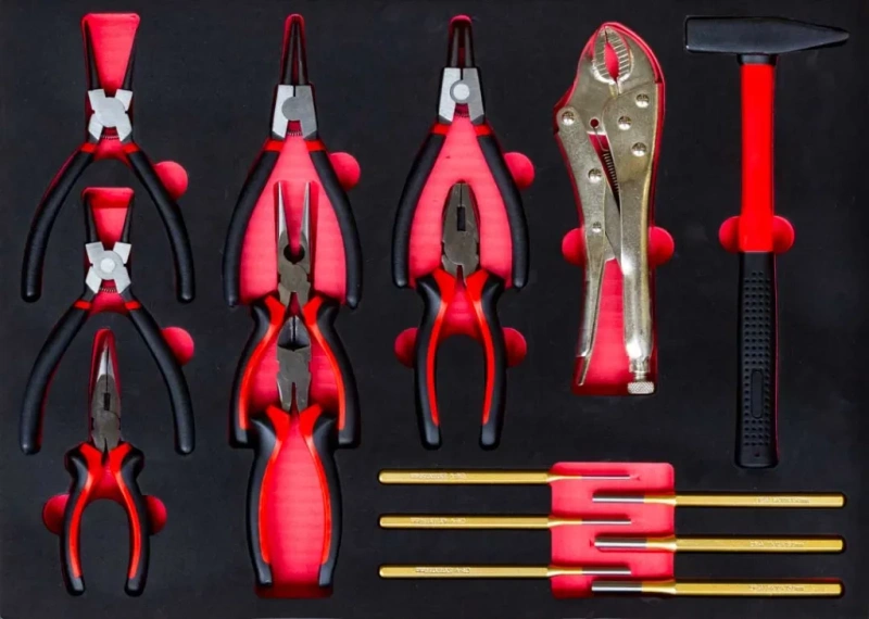 SZAFKA NARZĘDZIOWA SERWISOWA, WÓZEK NARZĘDZIOWY VIBER-SYSTEM SZN259 Z WYPOSAŻENIEM 258 ELEMENTÓW