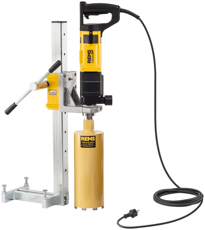 ELEKTRYCZNA WIERTNICA RDZENIOWA REMS PICUS DP SET SIMPLEX 2 W ZESTAWIE ZE STOJAKIEM I NARZĘDZIAMI
