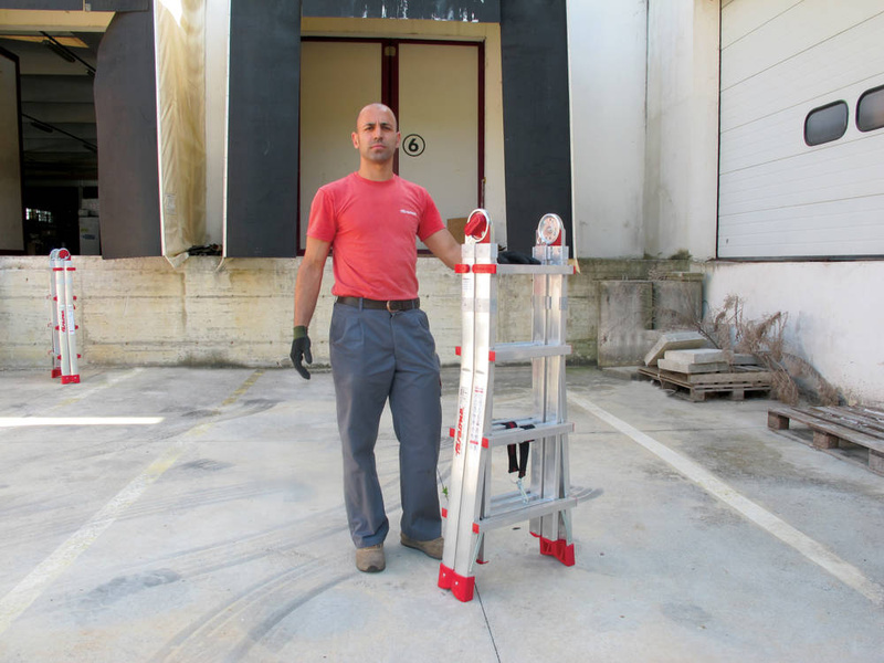 DRABINA TELESKOPOWA SKŁADANA FARAONE SUPER TELES MOD. TELES.T4S. 3,78M + STABILIZATOR