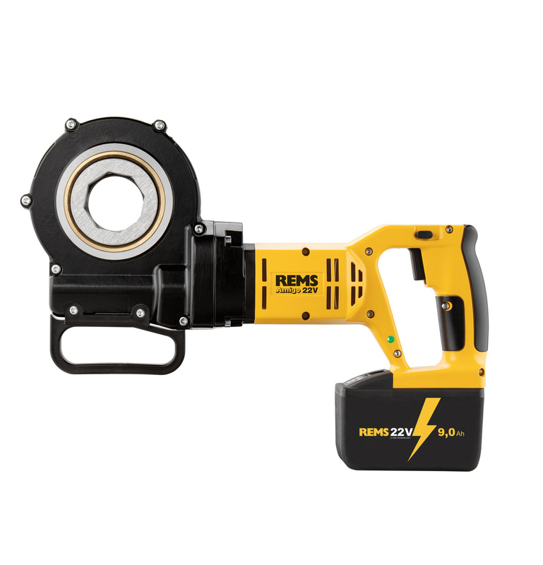 REMS AMIGO 22 V SET R ½-¾-1 AKUMULATOROWA GWINTOWNICA