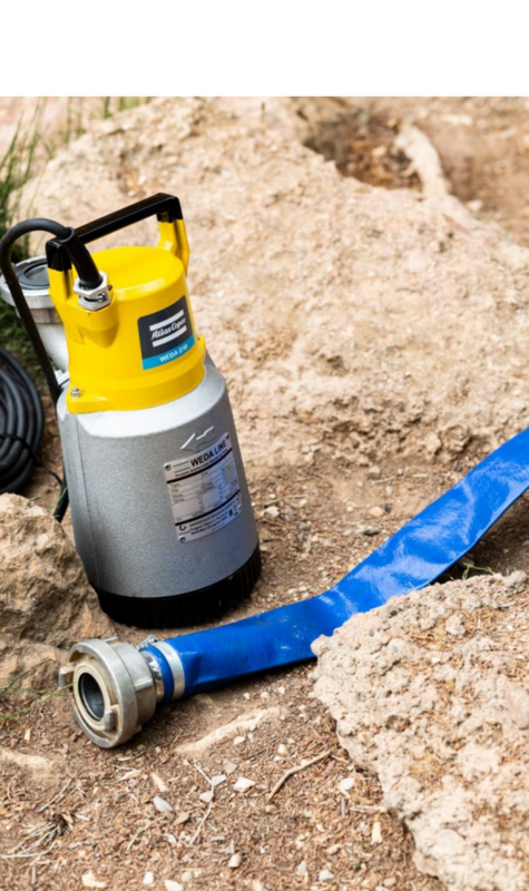 POMPA ZATAPIALNA WODY BRUDNEJ ATLAS COPCO WEDA D 10/1 N STR