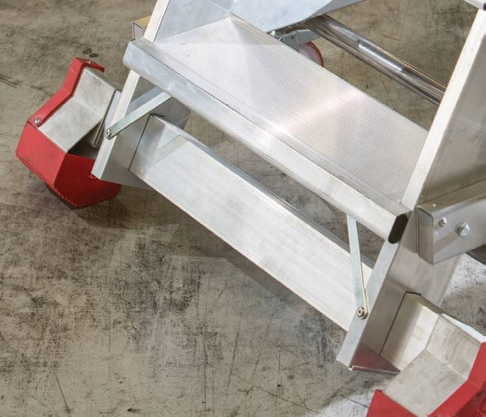 DRABINA MAGAZYNOWA JEZDNA FARAONE 4 STOPNIOWA 100/MFTS 2,96M