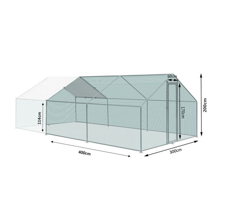 ZADASZONA ZAGRODA, KLATKA DLA ZWIERZĄT DOMOWYCH I PTACTWA ZIPPER ZI-CR342