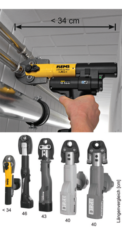 REMS MINI-PRESS ACC AKUMULATOROWA PRASA PROMIENIOWA + 3 CĘGI