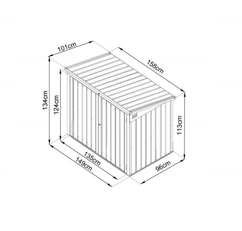 METALOWA ZABUDOWA OBUDOWA NA KOSZE NA ŚMIECI ZIPPERZI-MTB2