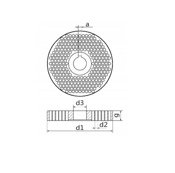 PELECIARKA GRANULATOR PASZY PELETU OPTIMAT PP100PRO Z OBUDOWĄ 100 KG/H - Ø120 MM 400 V