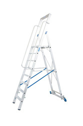 DRABINA WOLNOSTOJĄCA SKŁADANA Z DUŻĄ PLATFORMĄ KRAUSE STABILO 8 STOPNIOWA (WYS. ROBOCZA 3,90 M)