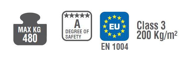 RUSZTOWANIE POJEDYNCZE JEZDNE ZE SCHODAMI WEWNĘTRZNYMI FARAONE TOP SYSTEM 135x180CM G1-94 10,4M