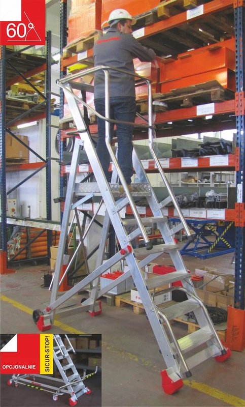 DRABINA MAGAZYNOWA FARAONE 10 STOPNIOWA 300/SMT 4,23M