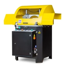 PÓŁAUTOMATYCZNA PRZECINARKA TARCZOWA DO CIĘCIA PROFILI ALUMINIOWYCH I PVC VIBER-SYSTEM ALU600 + STOŁY ROLKOWE