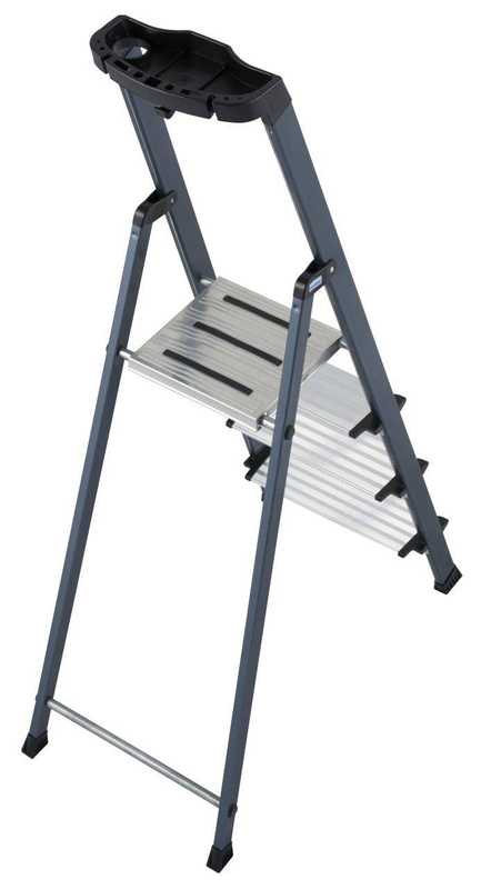 DRABINA WOLNOSTOJĄCA SKŁADANA KRAUSE MONTO SECURO 4 STOPNIOWA (WYS. ROBOCZA 2,85 M)