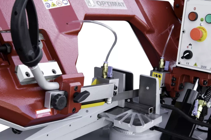 PIŁA TAŚMOWA, PRZECINARKA DO METALU OPTIMAT S275 225 MM 400V (SKRĘTNE RAMIĘ)