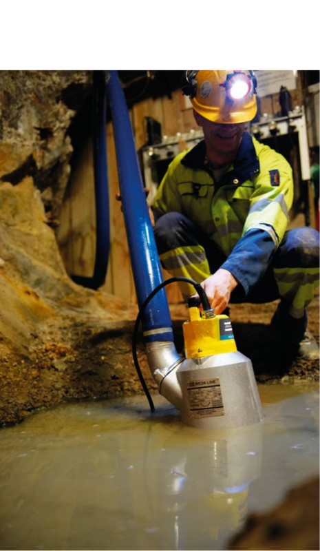 POMPA ZATAPIALNA WODY BRUDNEJ ATLAS COPCO WEDA D 30/1 L BSP