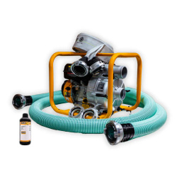 ZESTAW MOTOPOMPA DO BRUDNEJ WODY JCB JCB-WP80TP24 + WĄŻ SSAWNY, WĄŻ TŁOCZNY, NASADA