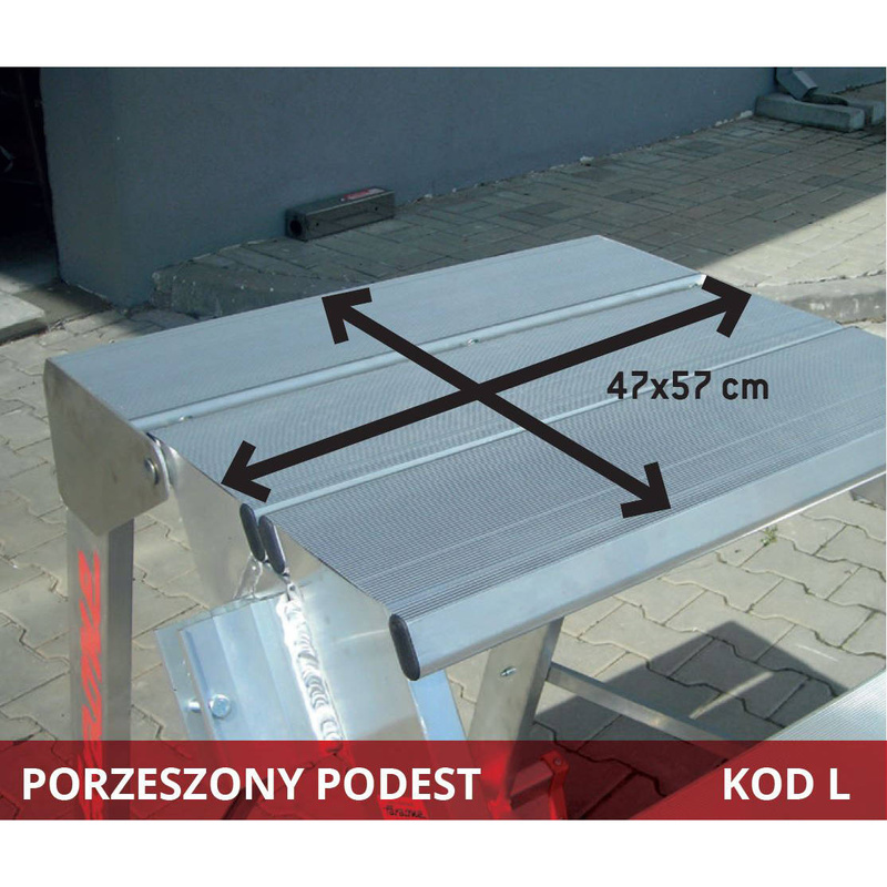 SCHODY PROFESJONALNE DLA BUDOWNICTWA I PRZEMYSŁU FARAONE CM60 MOD. CM5LP 3,03M