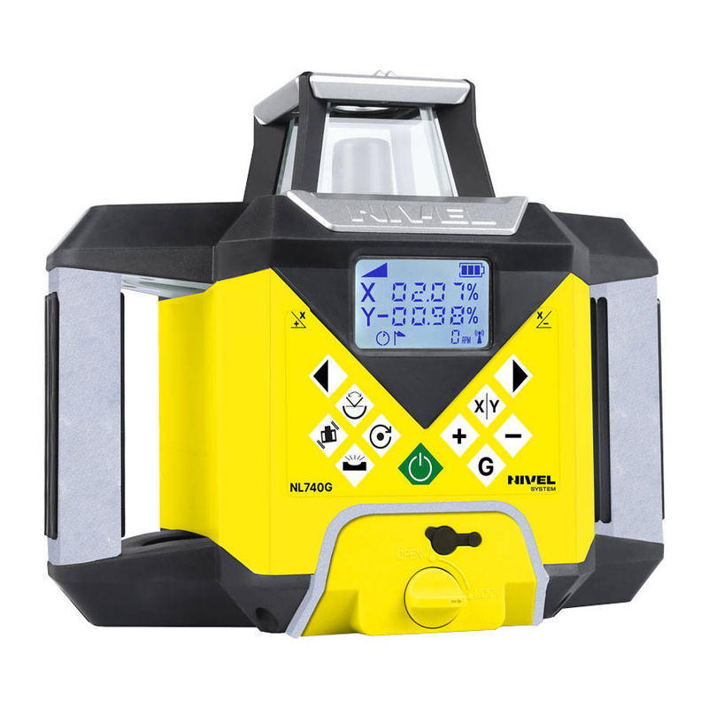 NIWELATOR LASEROWY OBROTOWY NIVEL SYSTEM NL740G DIGITAL Z AUTOWPASOWANIEM + STATYW SJJ32 + ŁATA LASEROWA LS-24