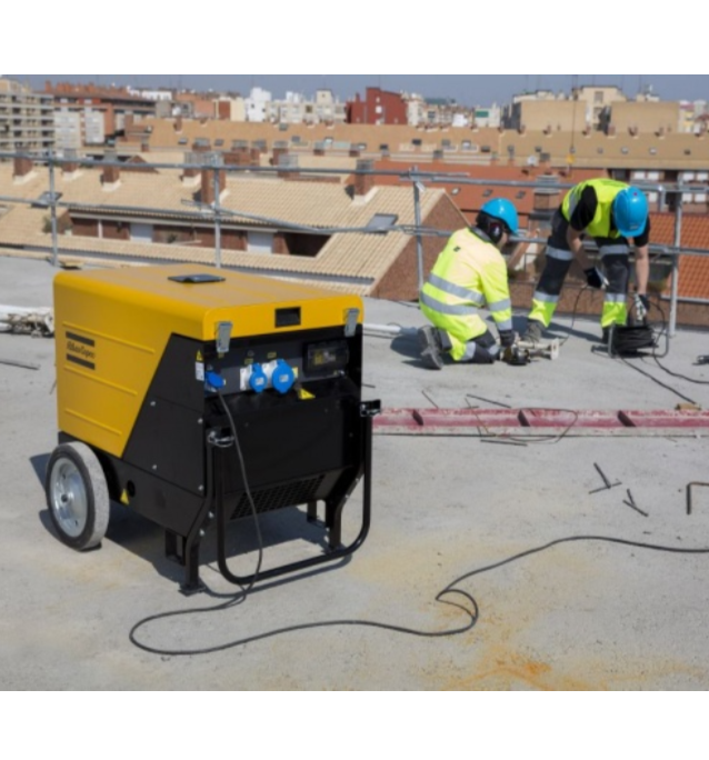 AGREGAT PRĄDOTWORCZY ATLAS COPCO QEP S12 S5 1-FAZ. AVR WYCISZONY