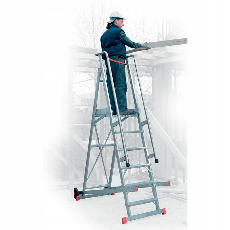 DRABINA MAGAZYNOWA JEZDNA FARAONE 7 STOPNIOWA 200/SM 3,64M