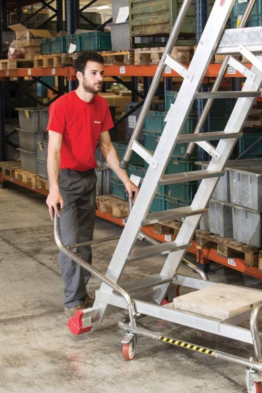 DRABINA MAGAZYNOWA JEZDNA FARAONE 15 STOPNIOWA 450/MFTS 5,64M + BALAST