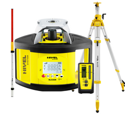 NIWELATOR LASEROWY NIVEL SYSTEM NL540R DIGITAL OBROTOWY + STATYW SJJ32 + ŁATA LASEROWA LS-24