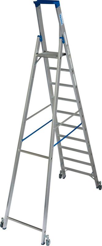 DRABINA WOLNOSTOJĄCA SKŁADANA JEZDNA KRAUSE STABILO 10 STOPNIOWA (WYS. ROBOCZA 4,35 M)