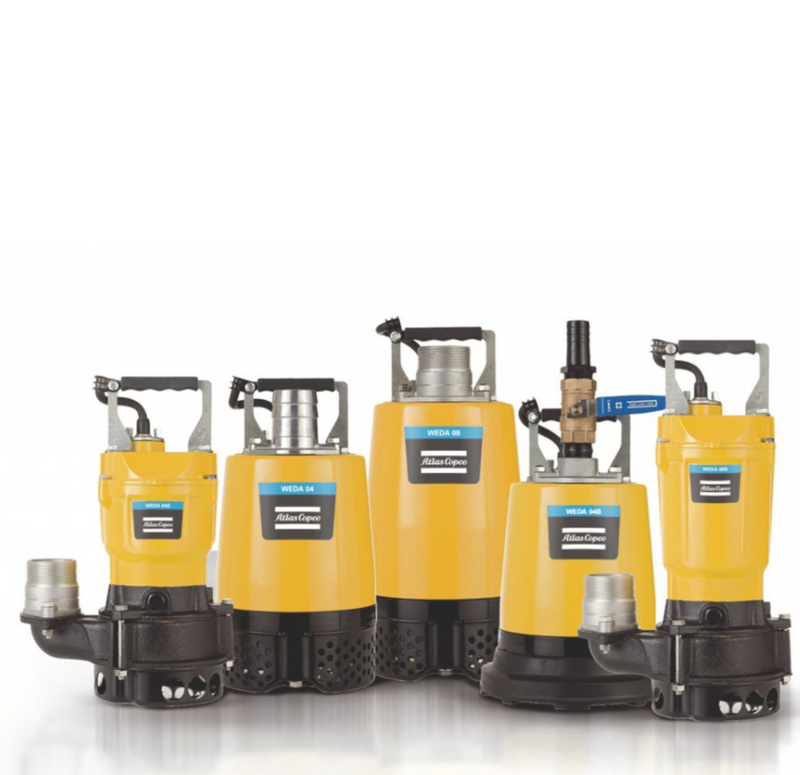POMPA ZATAPIALNA WODY BRUDNEJ ATLAS COPCO WEDA D 04 BN