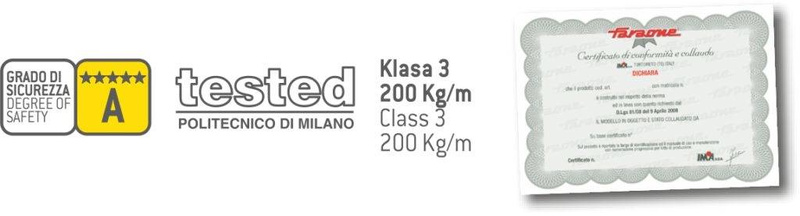 RUSZTOWANIE POJEDYNCZE JEZDNE FARAONE COMPACT XS 180 75x180CM COM180XS.AB 3,7M