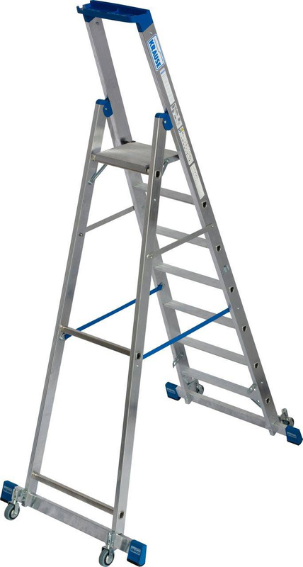 DRABINA WOLNOSTOJĄCA SKŁADANA JEZDNA, ZE STABILIZATORAMI KRAUSE STABILO 7 STOPNIOWA (WYS. ROBOCZA 3,65 M)