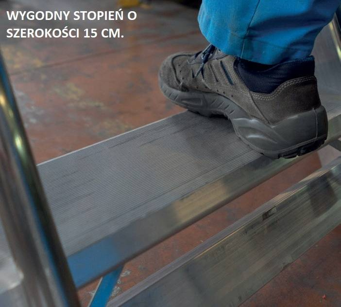 DRABINA MAGAZYNOWA JEZDNA 125/MFT.7 FARAONE 3,20M