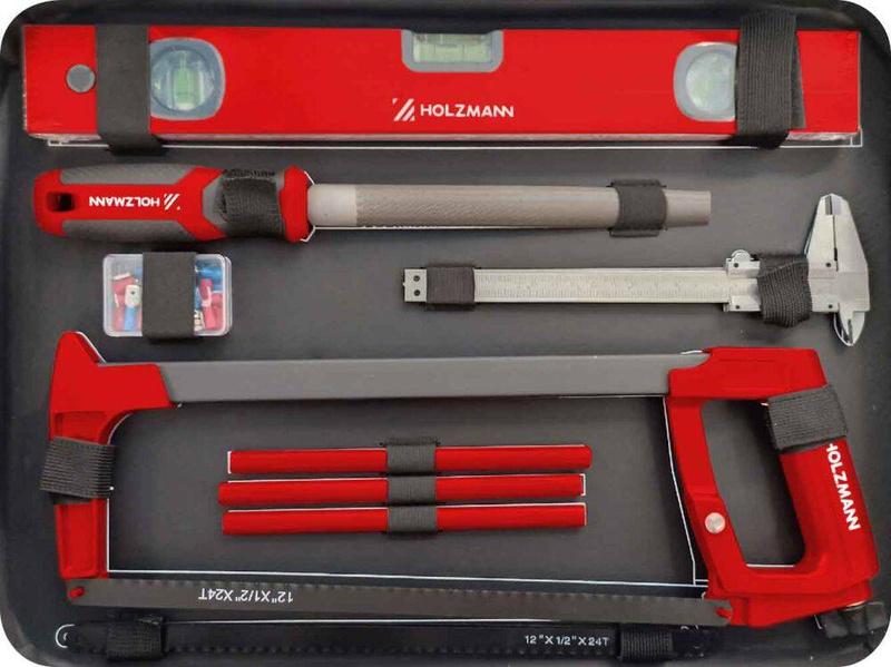 WALIZKA NARZĘDZIOWA, SKRZYNKA Z WYPOSAŻENIEM HOLZMANN WZK167PRO - 167 ELEMENTÓW