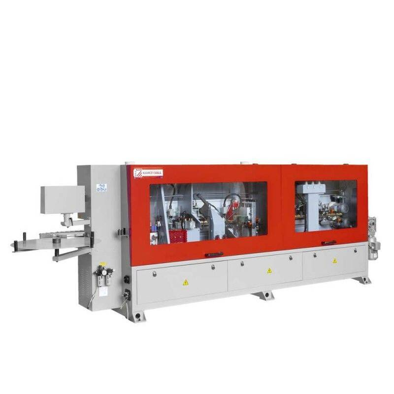 OKLEINIARKA ZE WSTĘPNYM FREZOWANIEM I Z ZARABIANIEM NAROŻY HOLZMANN KAM 215ALL